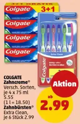 PENNY COLGATE Zahncreme- Zahnbürsten Angebot