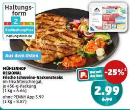 PENNY MÜHLENHOF REGIONAL Frische Schweine-Nackensteaks Angebot