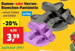 Thomas Philipps GRÜNER JAN Damen- oder Herren- Riemchen-Pantolette Angebot