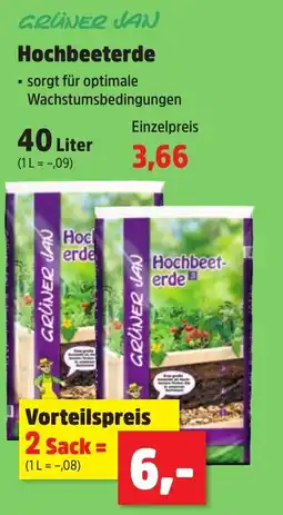 Thomas Philipps GRÜNER JAN Hochbeet- erde Angebot