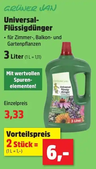 Thomas Philipps GRÜNER JAN Universal- Flüssigdünger Angebot