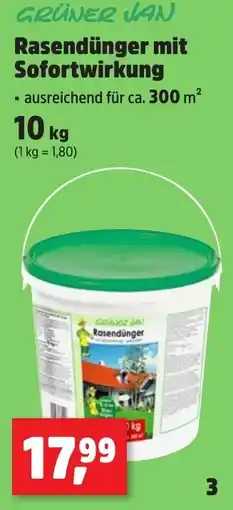 Thomas Philipps GRÜNER JAN Rasendünger mit Sofortwirkung Angebot