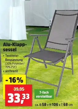 Thomas Philipps Alu-Klapp- sessel Angebot