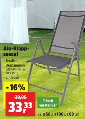 Thomas Philipps Alu-Klapp- sessel Angebot