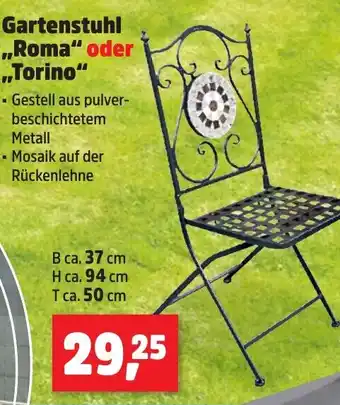 Thomas Philipps Gartenstuhl ,,Roma" oder ,,Torino Angebot