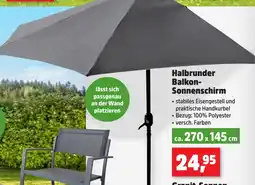 Thomas Philipps Halbrunder Balkon- Sonnenschirm Angebot