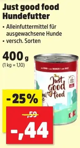Thomas Philipps Just good food Hundefutter Angebot