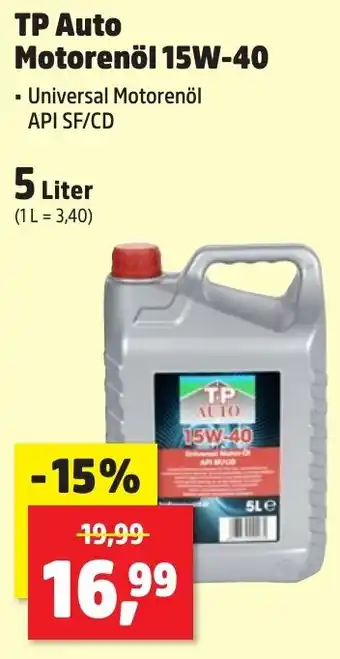 Thomas Philipps TP Auto Motorenöl 15W-40 Angebot