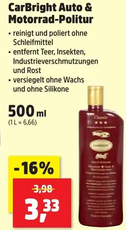 Thomas Philipps CarBright Auto & Motorrad-Politur Angebot