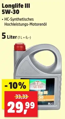 Thomas Philipps Longlife III 5W-30 Angebot