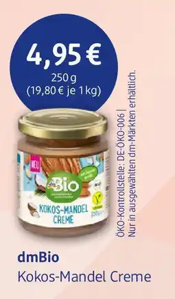 dm drogerie dmBio Kokos-Mandel Creme Angebot