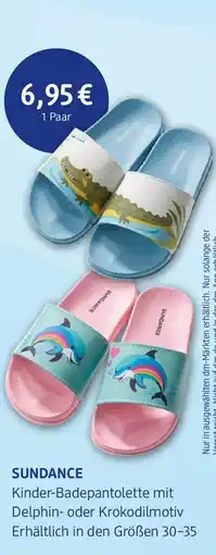 dm drogerie SUNDANCE Kinder-Badepantolette Angebot