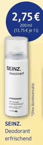 dm drogerie SEINZ. Deodorant erfrischend Angebot