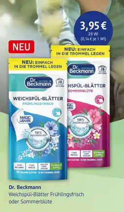 dm drogerie Dr. Beckmann Weichspül-Blätter Frühlingsfrisch oder Sommerblüte Angebot