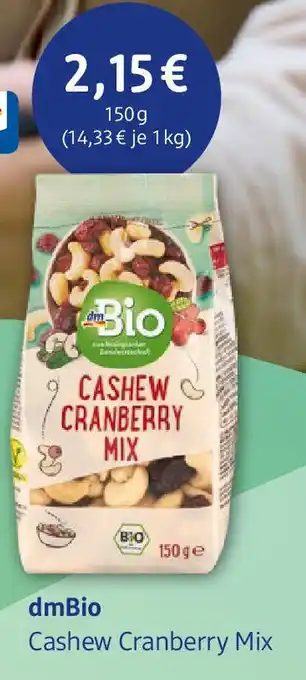dm drogerie dmBio Cashew Cranberry Mix Angebot