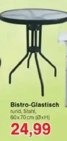 Jawoll Bistro-Glastisch Angebot