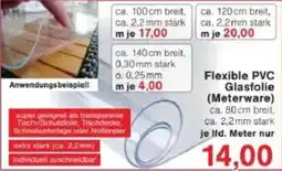 Jawoll Flexible PVC Glasfolie (Meterware) Angebot