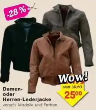 Jawoll Damen- oder Herren-Lederjacke Angebot