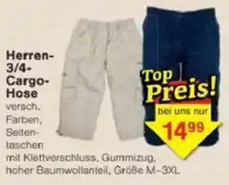 Jawoll Herren- 3/4- Cargo- Hose Angebot
