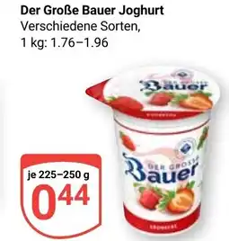 Globus Der Große Bauer Joghurt Angebot