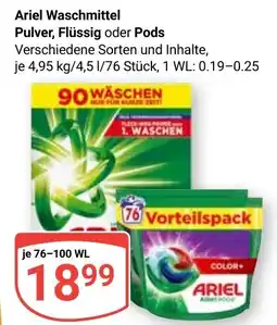 Globus Ariel Waschmittel Angebot