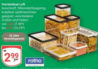 Globus Vorratsdose Loft rotho Angebot