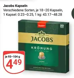 Globus Jacobs Kapseln Angebot