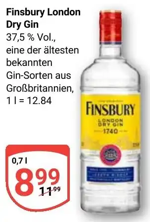 Globus Finsbury London Dry Gin Angebot