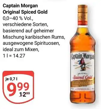 Globus Captain Morgan Original Spiced Gold Angebot