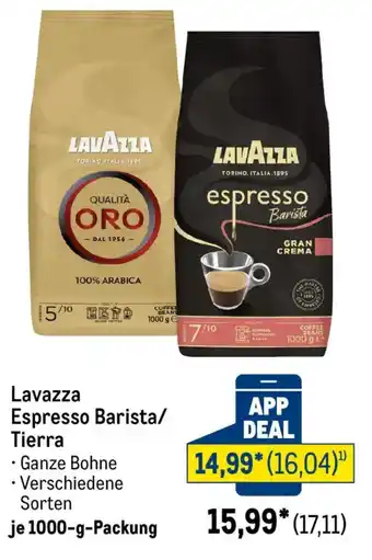 METRO Lavazza Espresso Barista/ Tierra Angebot