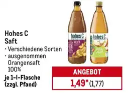 METRO Hohes C Saft Angebot