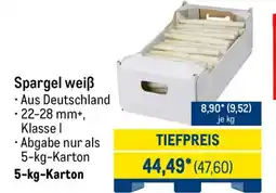 METRO Spargel weiß Angebot