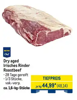 METRO 1 Chef Dry aged Irisches Rinder Roastbeef Angebot