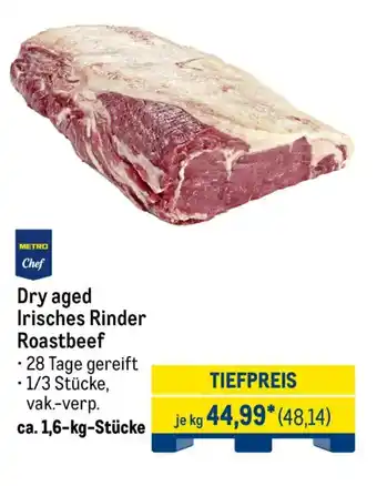 METRO 1 Chef Dry aged Irisches Rinder Roastbeef Angebot