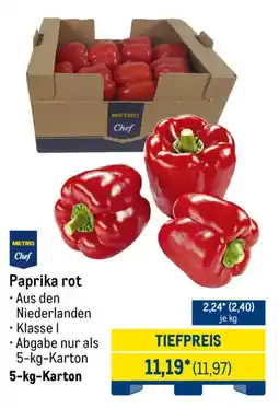 METRO METRO CHEF Paprika rot Angebot