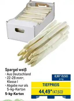 METRO Spargel weiß Angebot
