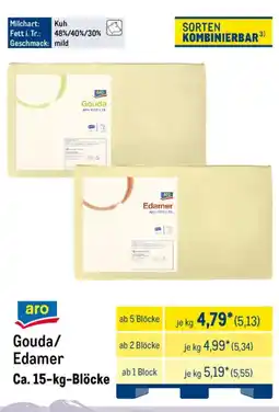 METRO aro Gouda/ Edamer Angebot