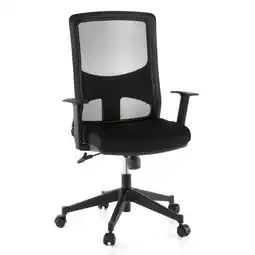Netto Marken-Discount hjh OFFICE Profi Bürostuhl LAVITA Stoff mit Armlehnen (höhenverstellbar) Angebot