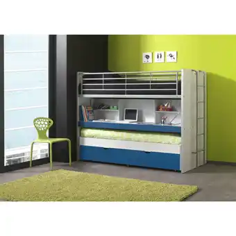 Netto Marken-Discount Vipack Hochbett Bonny BONHS80, blau Angebot