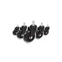 Netto Marken-Discount hjh OFFICE Stuhlrollen 5x ROLO SKATE ST 11mm/75mm 100 % Polyurethan Angebot