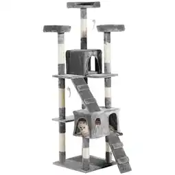 Netto Marken-Discount PawHut Katzenbaum Spannplatte, Plüsch Angebot