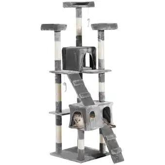 Netto Marken-Discount PawHut Katzenbaum Spannplatte, Plüsch Angebot