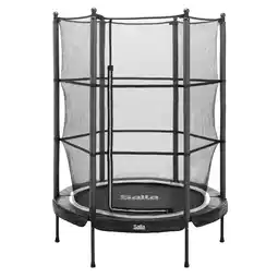 Netto Marken-Discount Salta Junior Trampoline für In- und Outdoor - rund - Ø140cm - Schutzrand Schwarz Angebot