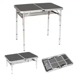 Netto Marken-Discount BO-CAMP Alu Klapptisch Campingtisch Beistelltisch Falttisch Koffertisch 4 Höhen Angebot