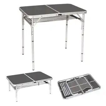 Netto Marken-Discount BO-CAMP Alu Klapptisch Campingtisch Beistelltisch Falttisch Koffertisch 4 Höhen Angebot