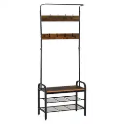 Netto Marken-Discount HOMCOM Garderobenständer Metall, MDF-Platte der Klasse E1 Angebot