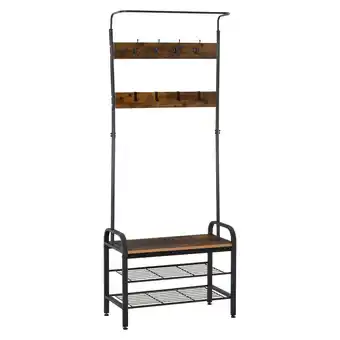 Netto Marken-Discount HOMCOM Garderobenständer Metall, MDF-Platte der Klasse E1 Angebot