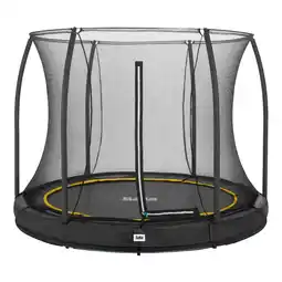 Netto Marken-Discount Salta Trampoline - Comfort Edition Ground - rund - Ø251cm - Schutzrand Schwarz Angebot