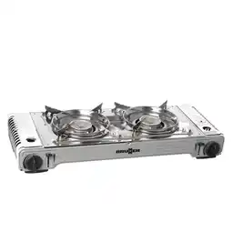 Netto Marken-Discount BRUNNER Gaskocher Devil Double Campingkocher 2-flammig Kochfeld 30mBar 2 x 2,2KW Angebot