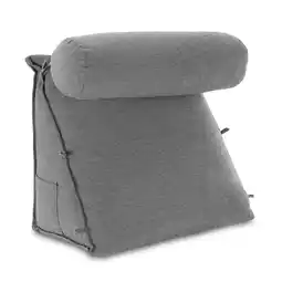 Netto Marken-Discount ELONEO Rückenkissen Bett/Sofa mit Abnehmbarer Nackenrolle und Seitentasche, Lesekissen Angebot